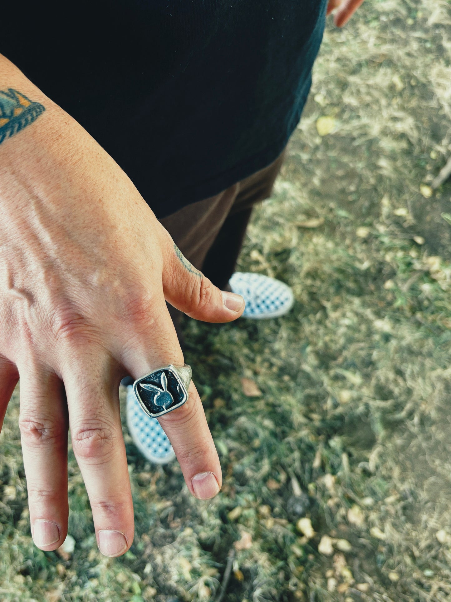 Sterling Silver Bunny Signet