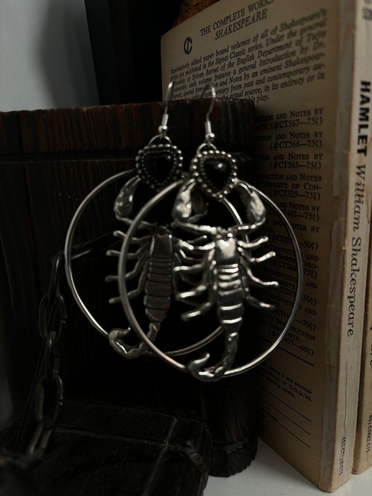 Stinger Earrings - Sterling Silver Scorpion.