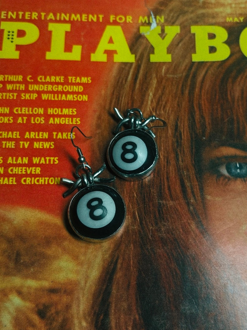 8 Ball Pool Hall Earrings