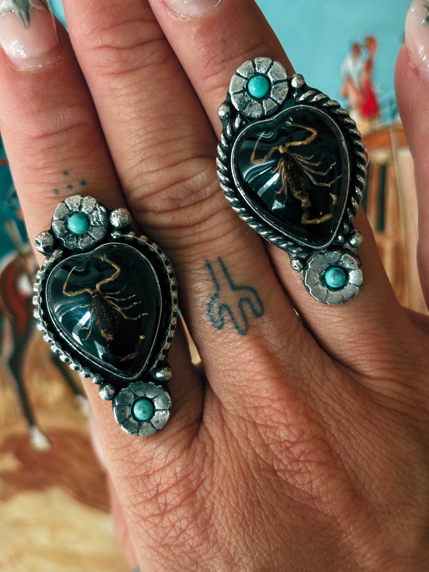 Roadside Relic Scorpion Ring - Size 10  Ready to Ship