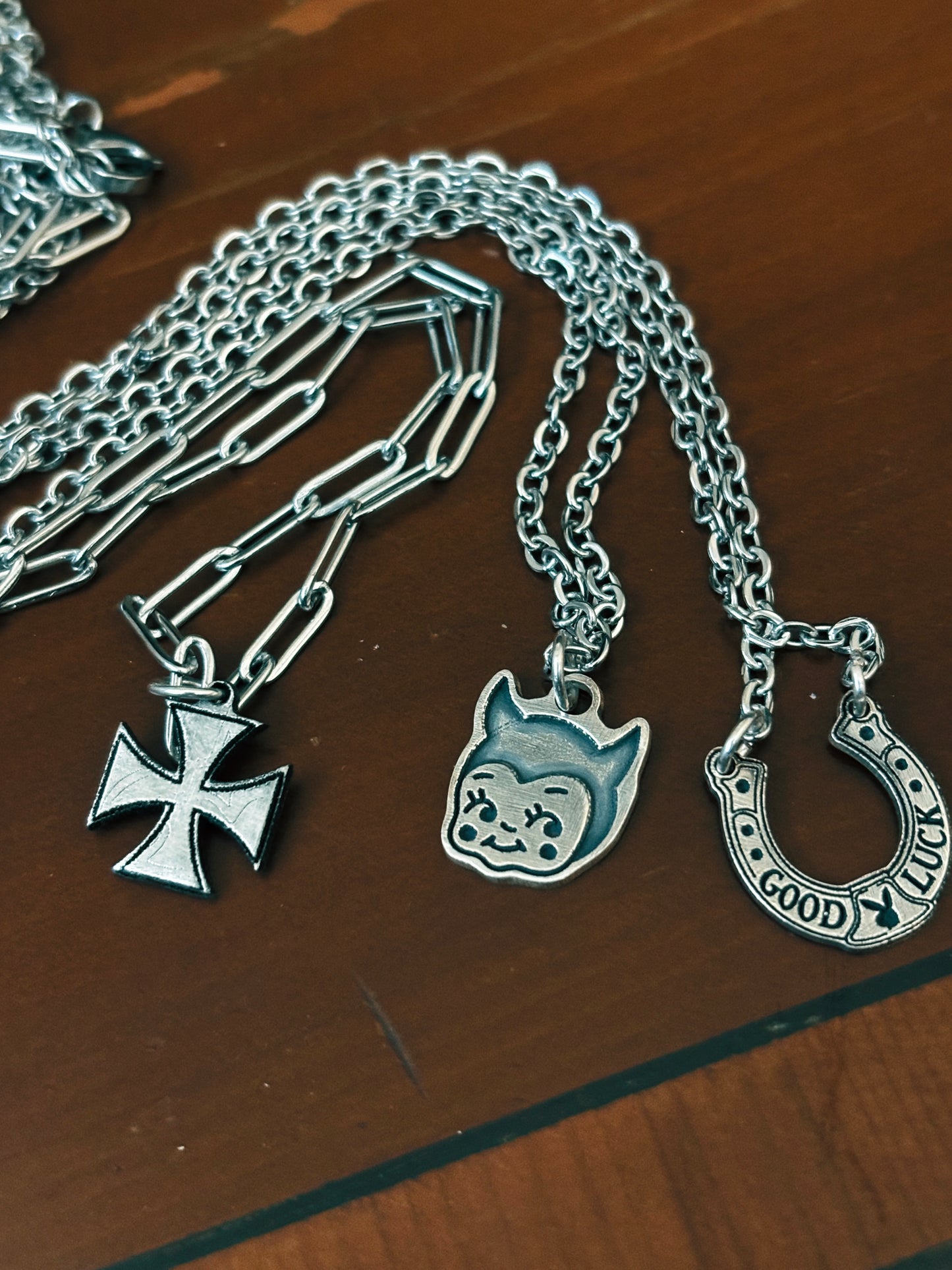 Sterling Pendant Charm Necklaces
