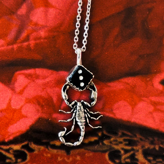 Lucky Scorpion Necklace - Sterling Silver