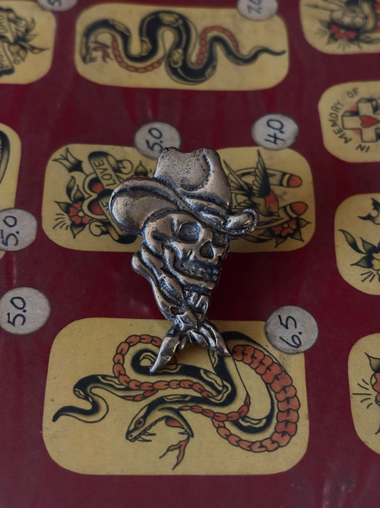 Cowboy Skull Pin (Crazy Sal)