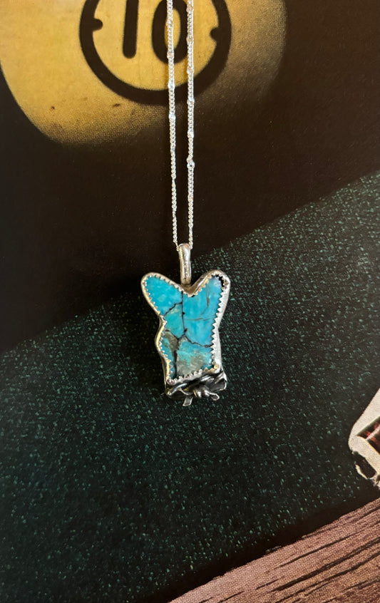 Turquoise Bunny Necklace