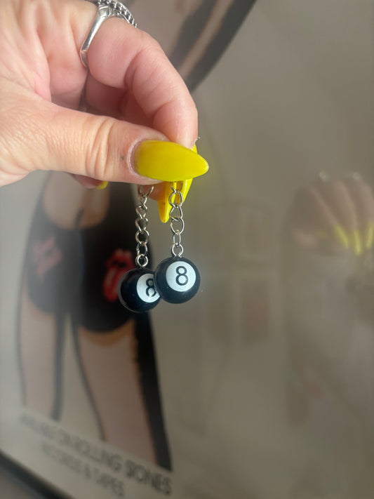Mini 8 ball Earrings