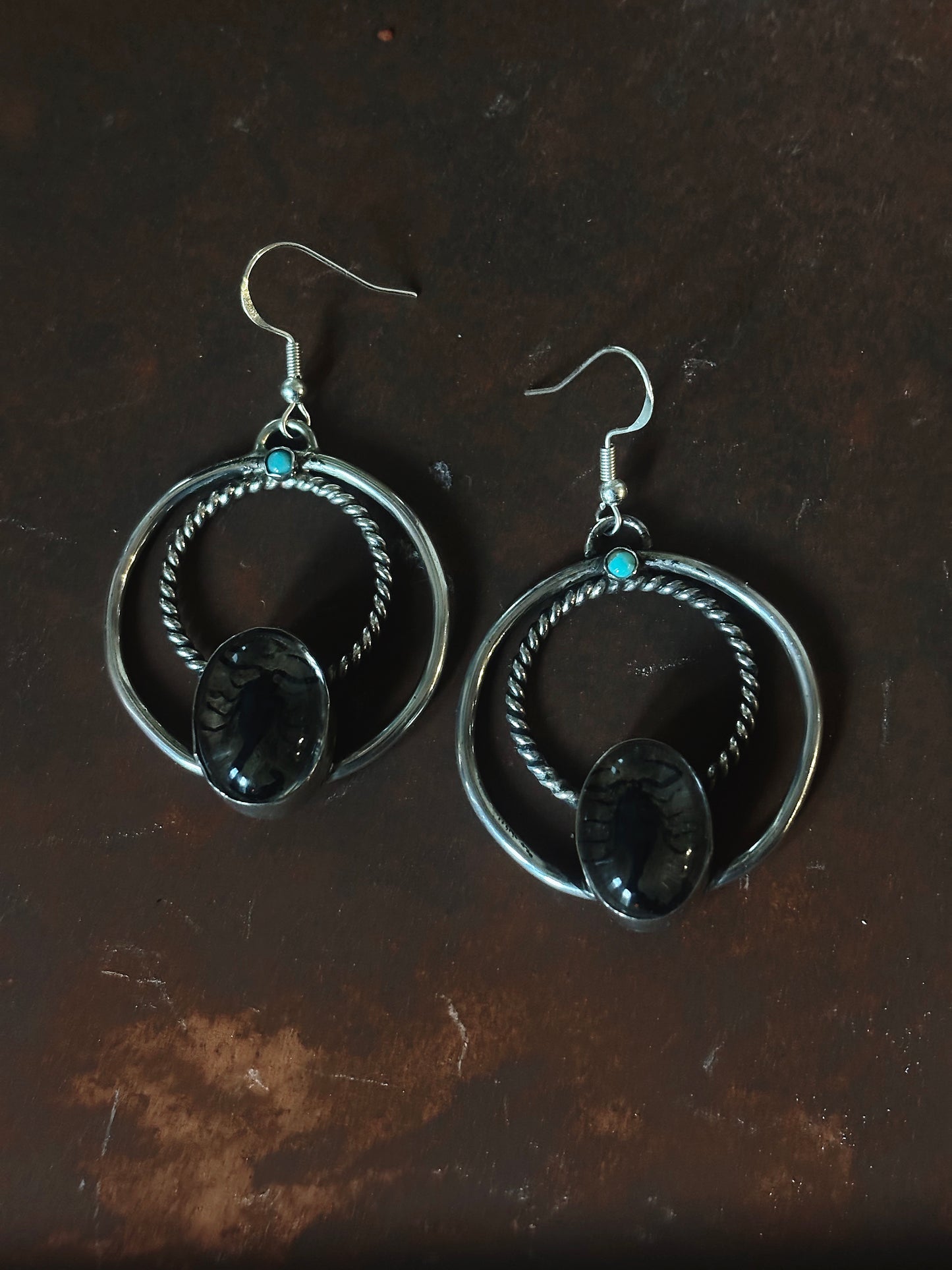 Scorpion Hoop Earrings - Ready to Ship - Sterling Silver