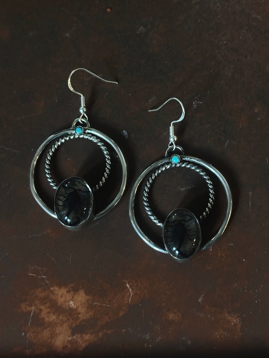 Scorpion Hoop Earrings - Ready to Ship - Sterling Silver