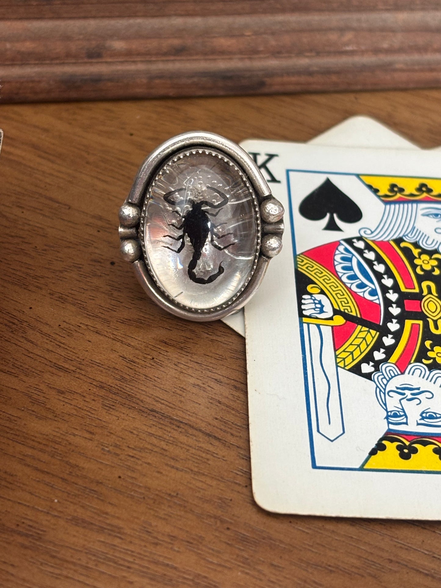 Large Silver Scorpion Ring - Size 9/6.5