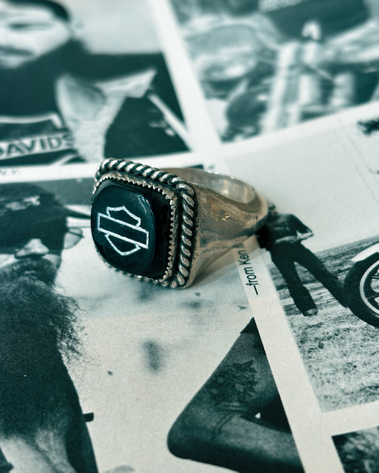 HD Dice Signet Ring  - Sterling Silver Size 14 -  READY TO SHIP