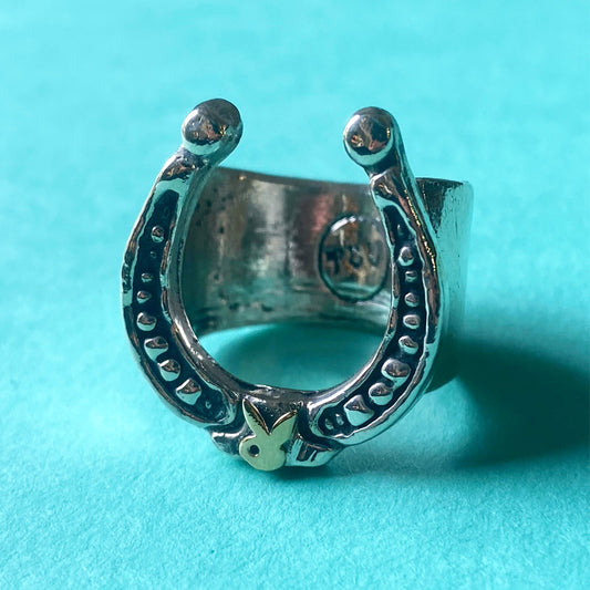 Bunny Horseshoe Ring - MADE TO ORDER